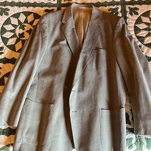 Custom gray suade blazer